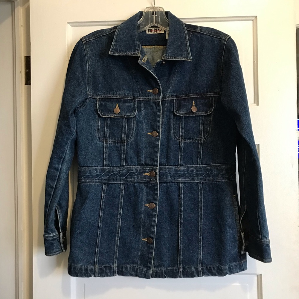 VINTAGE 90s BILL BLASS Chore Jean Jacket